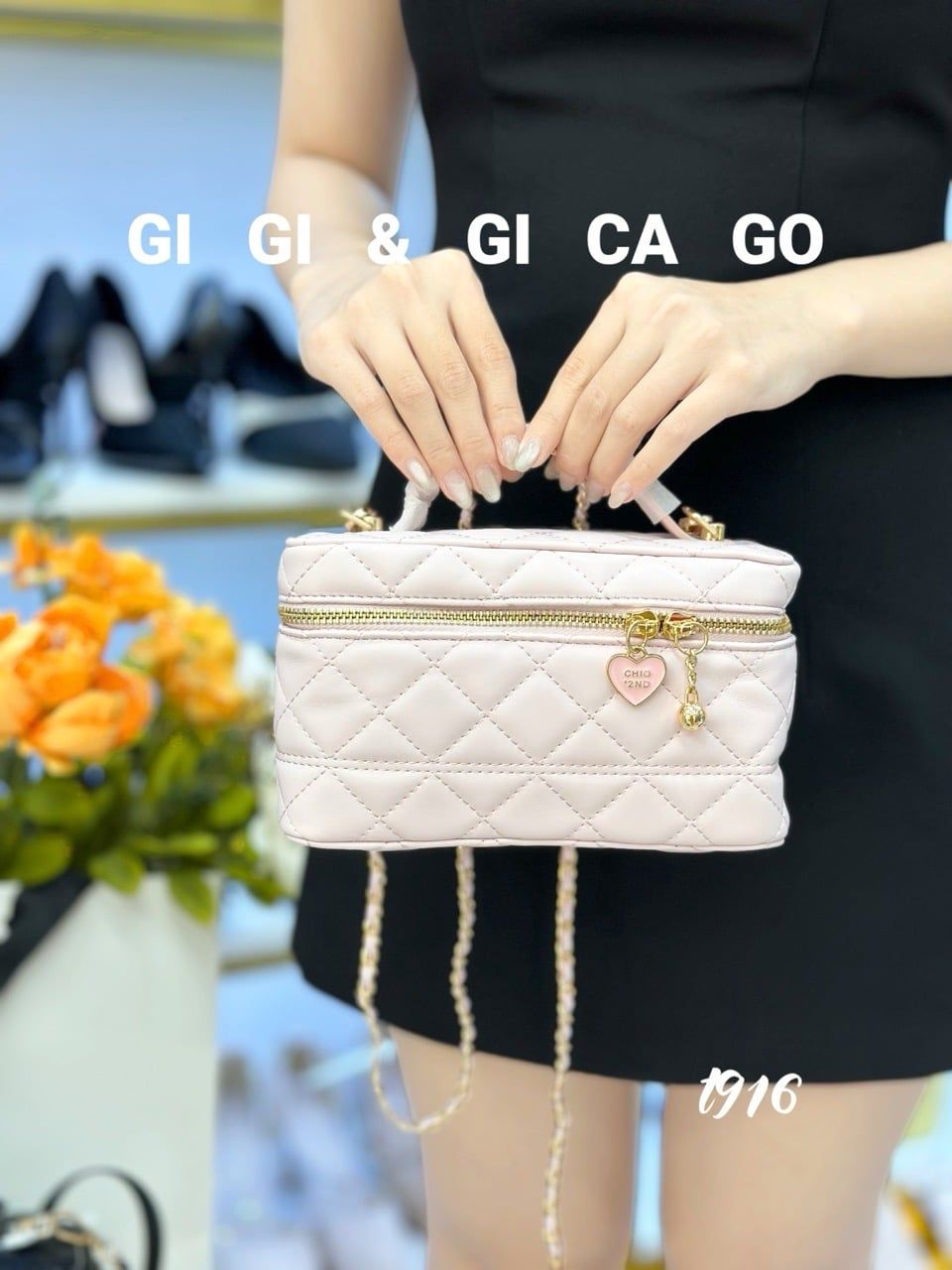 Túi cốp dài trái tim T916