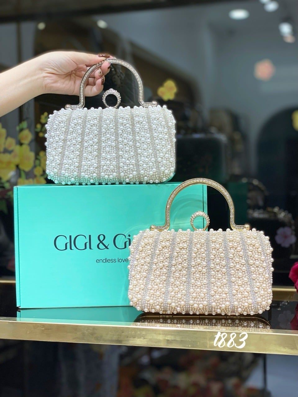 Túi tiệc bling T883