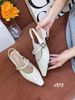 Giày cao gót nhọn hở gót C975