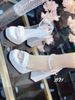 Sandal gót vuông HOA WD S922