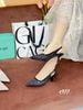 Giày cao gót nhọn lưới hở gót C977