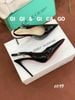 Cao gót nhọn hở gót C049