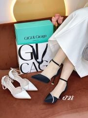 Cao gót nhọn phối dây đá WD C728