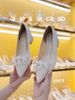 Cao gót vuông kim tuyến GIAYCUOI C064