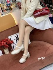 Giày gót vuông mũi tròn Mary G740
