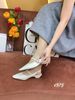Giày cao gót nhọn hở gót C975