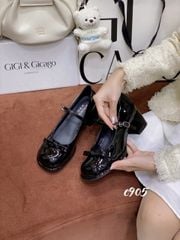 Cao gót vuông mũi tròn Nơ Loli C905