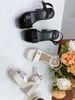 Sandal gót vuông trái tim S916