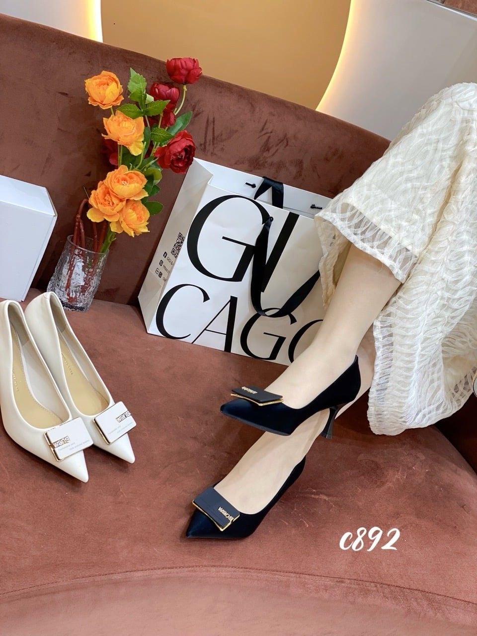 Cao gót nhọn Wang C892