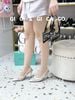Cao gót nhọn ren hở gót C065