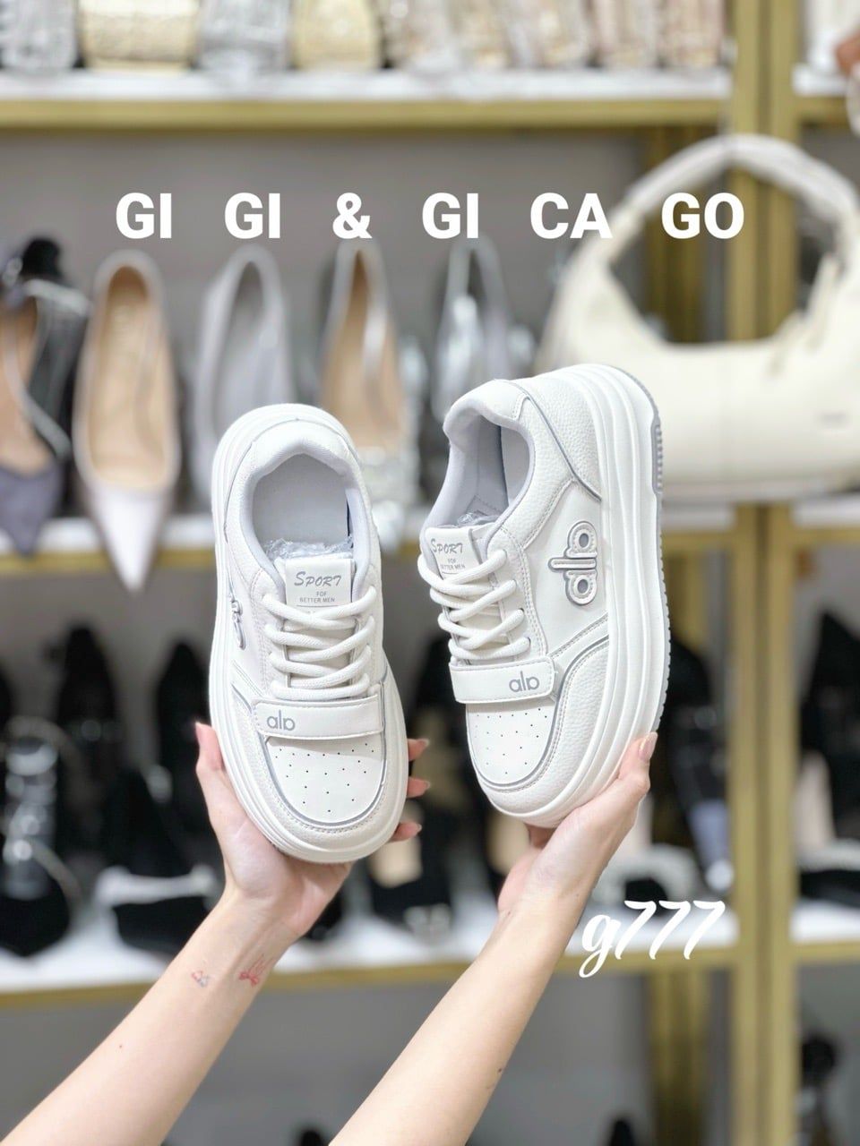 Giày thể thao dây dán G777