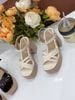 Sandal gót vuông gỗ S914
