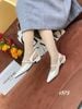 Giày cao gót nhọn hở gót C975