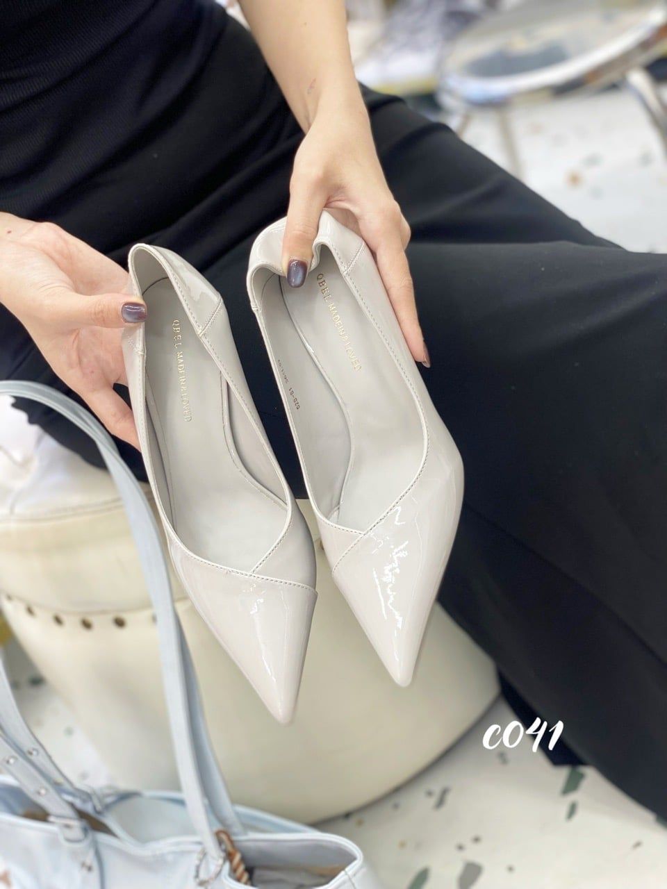 Cao gót da trơn C041