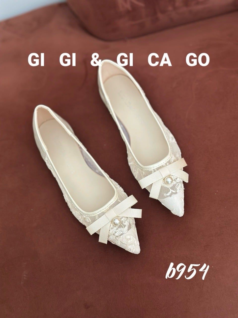 Giày bệt búp bê ren B954