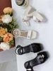 Sandal gót vuông trái tim S916