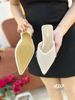 Guốc sục gót nhọn bling D387