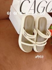 Dép bánh mì dây charm BB D460