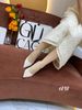 Cao gót nhọn da trơn C848