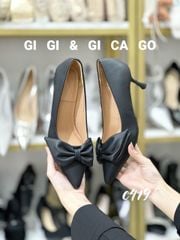 Cao gót nhọn Nơ da C419