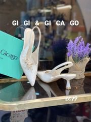 Cao gót nhọn hở gót GIAYCUOI C019