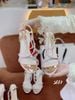 Sandal gót nhọn tiệc bling S881