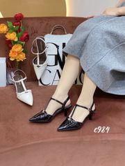 Cao gót nhọn hở gót C984