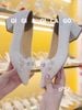 Cao gót vuông kim tuyến GIAYCUOI C064