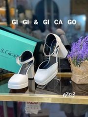 Cao gót vuông Nơ Mary GIAYCUOI C703