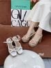 Sandal gót vuông dây chéo S918