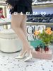 Cao gót nhọn hở gót C049