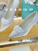 Cao gót nhọn kim tuyến đính GIAYCUOI C916