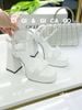 Sandal gót vuông đế đúp WD S938