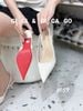Cao gót nhọn hở gót C059