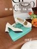 Cao gót vuông viền ngọc Loli C063