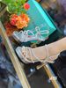Sandal gót nhọn dây đính đá WD S845