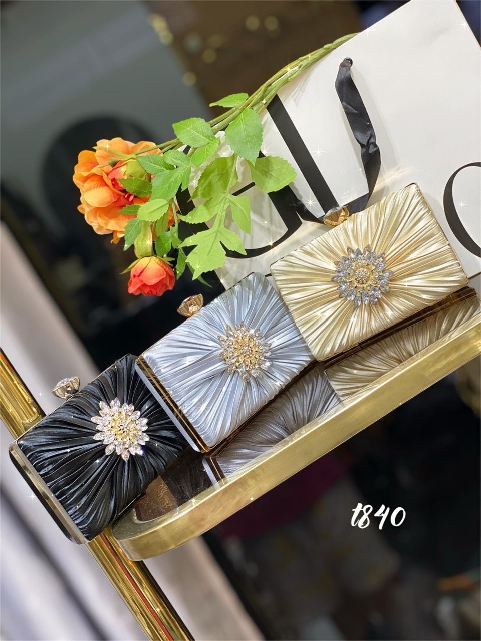 Túi tiệc cầm tay có dây T840