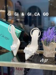 Cao gót nhọn hở gót kim tuyến GIAYCUOI C937