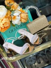 Sandal gót vuông bling tiệc bling S885