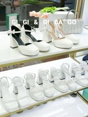 Sandal gót vuông đế đúp WD S938
