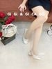 Cao gót vuông Nơ hở gót C992