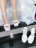 Sandal gót vuông HOA WD S922