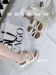 Dép bánh mì dây charm BB D460