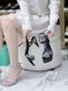 Sandal gót nhọn dây đá S964