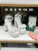 Sandal gót vuông HOA WD S922