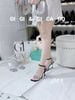 Sandal gót nhọn dây đá S964