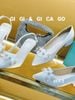 Cao gót vuông kim tuyến GIAYCUOI C064