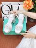 Sandal gót vuông HOA WD S922