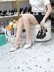 Cao gót vuông hở gót Loli C053