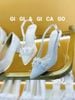 Cao gót nhọn hở gót kim tuyến GIAYCUOI C742